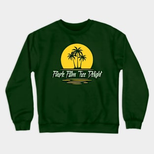 Purple Palm Tree Delight from Stranger Things Crewneck Sweatshirt